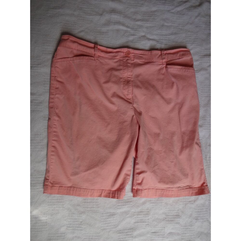 Talbots ~ Coral Pink Bermuda Shorts ~ Size 18W
